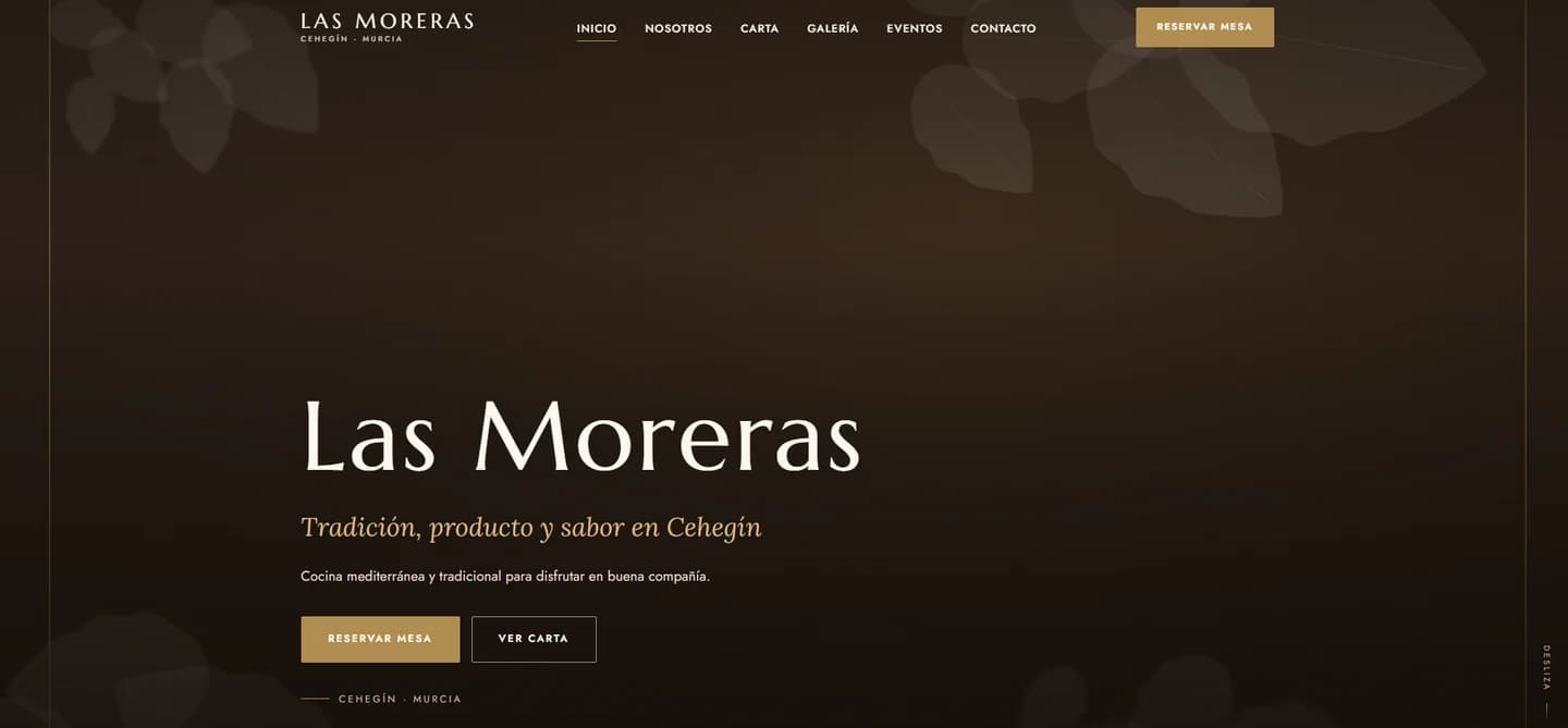 Proyecto Restaurante Las Moreras — Restaurante